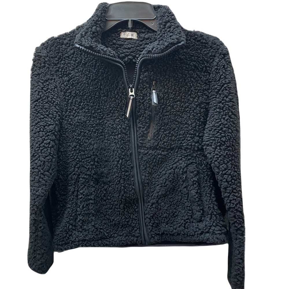 ❤️ GARAGE BLACK SHERPA COAT JACKET SIZE SMALL